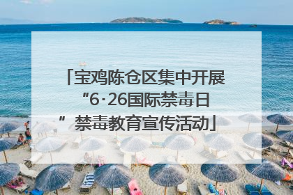宝鸡陈仓区集中开展“6･26国际禁毒日”禁毒教育宣传活动