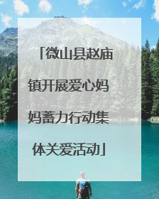 微山县赵庙镇开展爱心妈妈蓄力行动集体关爱活动