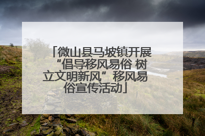 微山县马坡镇开展“倡导移风易俗 树立文明新风”移风易俗宣传活动