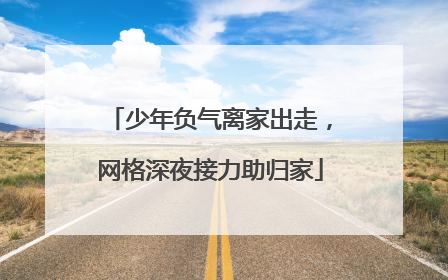 少年负气离家出走，网格深夜接力助归家