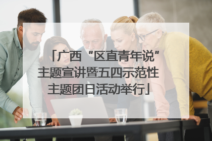 广西“区直青年说”主题宣讲暨五四示范性主题团日活动举行