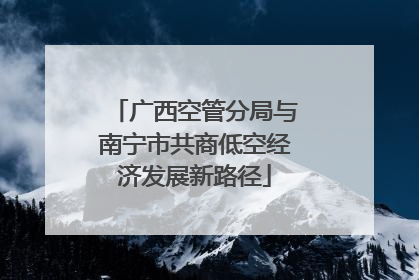 广西空管分局与南宁市共商低空经济发展新路径