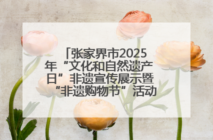 张家界市2025年“文化和自然遗产日”非遗宣传展示暨“非遗购物节”活动在慈利县盛大启幕