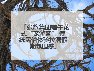 张旅集团端午花式“宠游客” 传统民俗体验拉满假期氛围感