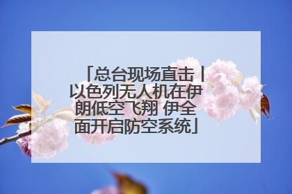 总台现场直击丨以色列无人机在伊朗低空飞翔 伊全面开启防空系统