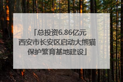 总投资6.86亿元 西安市长安区启动大熊猫保护繁育基地建设