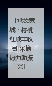 承德宽城：樱桃红映丰收景 采摘热力助振兴