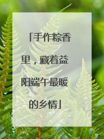 手作粽香里，藏着益阳端午最暖的乡情