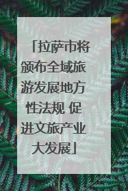 拉萨市将颁布全域旅游发展地方性法规 促进文旅产业大发展