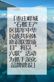 枣庄峄城“石榴主产区铸牢中华民族共同体意识联盟项目”将以“六联”活动为抓手深化品牌建设