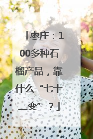 枣庄：100多种石榴产品，靠什么“七十二变”？