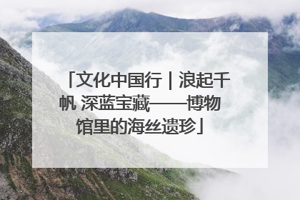 文化中国行｜浪起千帆 深蓝宝藏——博物馆里的海丝遗珍