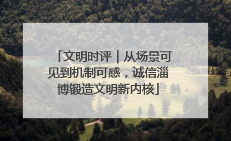 文明时评｜从场景可见到机制可感，诚信淄博锻造文明新内核