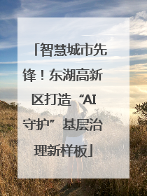 智慧城市先锋！东湖高新区打造“AI守护”基层治理新样板