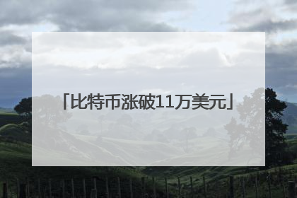 比特币涨破11万美元