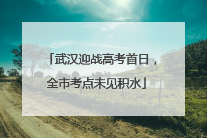 武汉迎战高考首日，全市考点未见积水