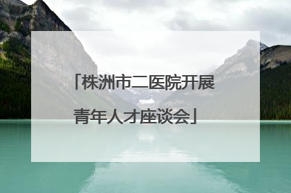 株洲市二医院开展青年人才座谈会