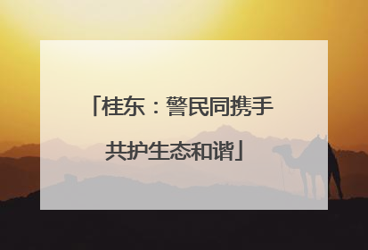 桂东：警民同携手 共护生态和谐