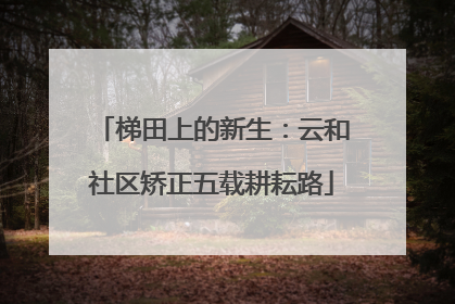 梯田上的新生：云和社区矫正五载耕耘路