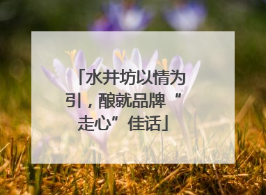 水井坊以情为引，酿就品牌“走心”佳话