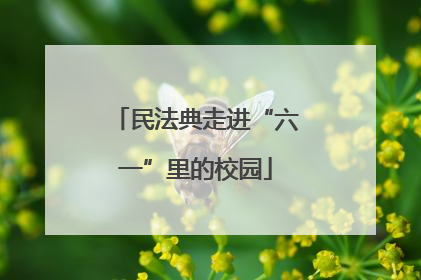 民法典走进“六一”里的校园
