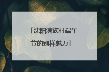 沈阳满族村端午节的别样魅力