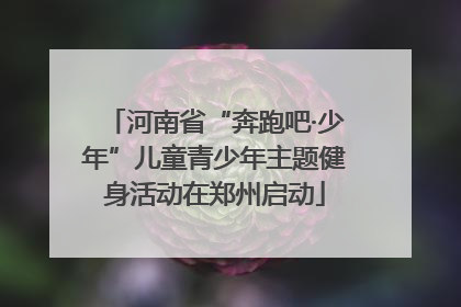 河南省“奔跑吧·少年”儿童青少年主题健身活动在郑州启动