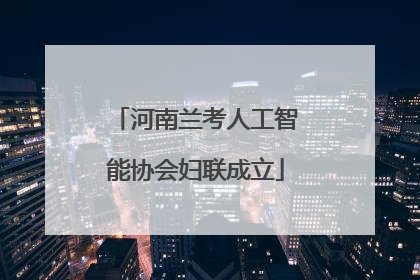 河南兰考人工智能协会妇联成立