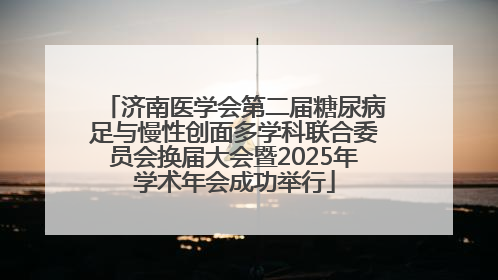 济南医学会第二届糖尿病足与慢性创面多学科联合委员会换届大会暨2025年学术年会成功举行