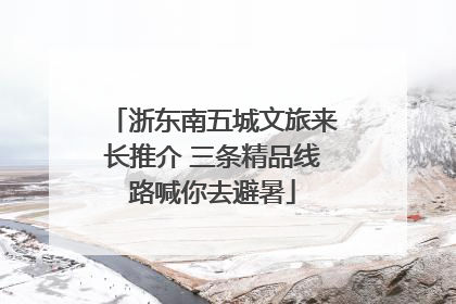 浙东南五城文旅来长推介 三条精品线路喊你去避暑