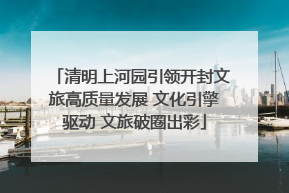清明上河园引领开封文旅高质量发展 文化引擎驱动 文旅破圈出彩