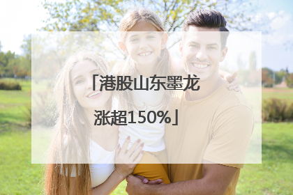 港股山东墨龙涨超150%