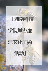 湖南科技学院举办廉洁文化主题活动