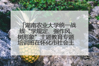 湖南农业大学统一战线“学规定、强作风、树形象”主题教育专题培训班在怀化市社会主义学院举办