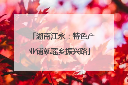 湖南江永：特色产业铺就瑶乡振兴路