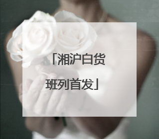 湘沪白货班列首发