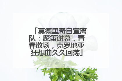 莫德里奇自宣离队：魔笛谢幕，青春散场，克罗地亚狂想曲久久回荡