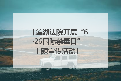 莲湖法院开展“6·26国际禁毒日”主题宣传活动