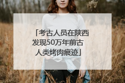考古人员在陕西发现50万年前古人类烤肉痕迹