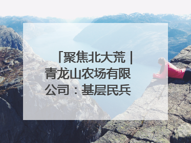 聚焦北大荒｜青龙山农场有限公司：基层民兵参与农业环境综合治理显效