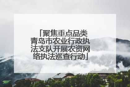 聚焦重点品类 青岛市农业行政执法支队开展农资网络执法巡查行动