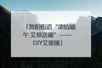 舞阳街道“浓情端午 艾草送福”——DIY艾草捶