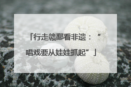 行走赣鄱看非遗：“唱戏要从娃娃抓起”