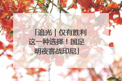 追光｜仅有胜利这一种选择！国足明夜客战印尼