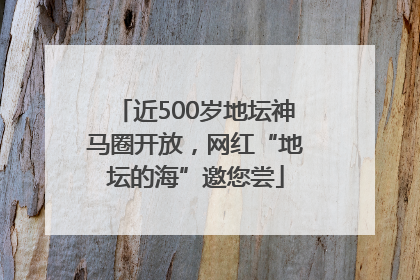 近500岁地坛神马圈开放，网红“地坛的海”邀您尝