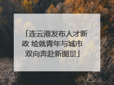 连云港发布人才新政 绘就青年与城市双向奔赴新图景