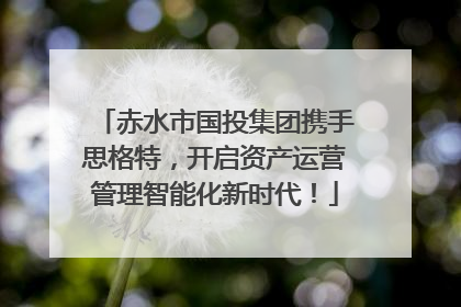 赤水市国投集团携手思格特，开启资产运营管理智能化新时代！