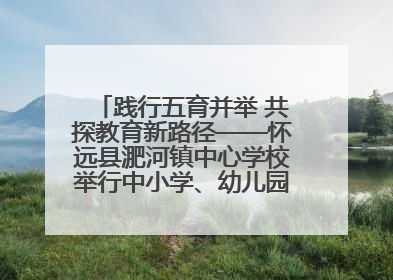 践行五育并举 共探教育新路径——怀远县淝河镇中心学校举行中小学、幼儿园班主任论坛活动