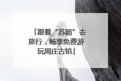 跟着“苏超”去旅行，畅享免费游玩周庄古镇