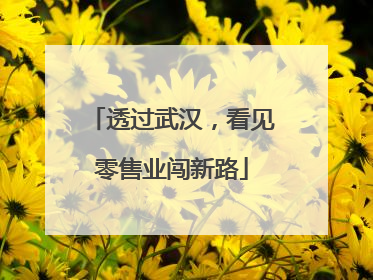 透过武汉，看见零售业闯新路